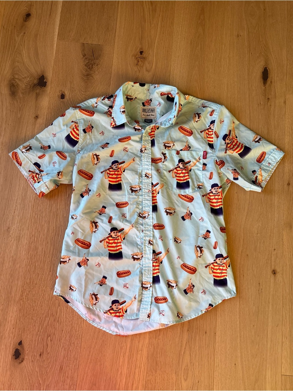 RSVLTS The Sandlot “The Great Hambino” Collection Kunuflex Short Sleeve Shirt, M
